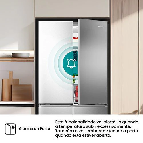 Frigorífico Americano Hisense RQ5P470SEIE | 178,5x79,4x69,8 cm | 483 L | E | Look Inox - Outlet - Grade C - Image 7
