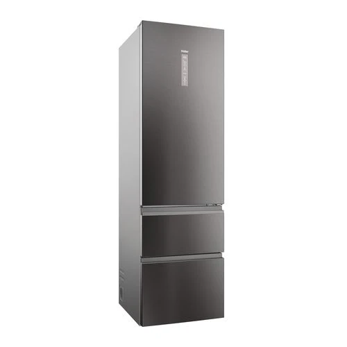 Frigorífico Combinado Haier HTW5620CNMP | 205x59,5x66,7 cm | 414 L | C | Preto - Image 4