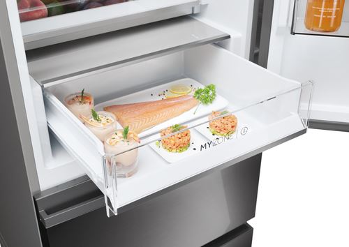 Frigorífico Combinado Haier HTW5620CNMP | 205x59,5x66,7 cm | 414 L | C | Preto - Image 6