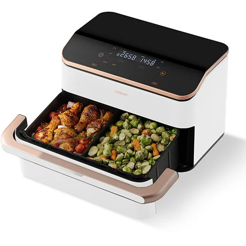 Fritadeira Sem Óleo Airfryer Cosori Dual Blaze Twinfry Chef Edition 10L - Branco - Image 3