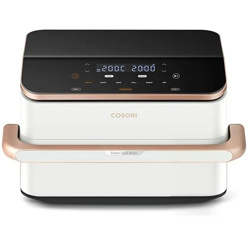 Fritadeira Sem Óleo Airfryer Cosori Dual Blaze Twinfry Chef Edition 10L - Branco - Image 9