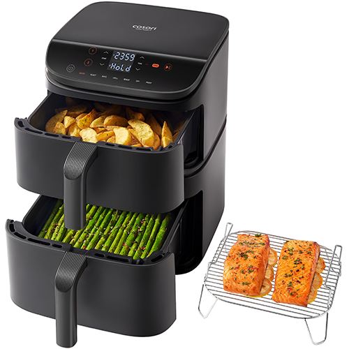 Fritadeira sem Óleo AirFryer Cosori CAF-DC121-AEUR-CERAMIC Turbo Tower 10,8 L - Preto - Image 2