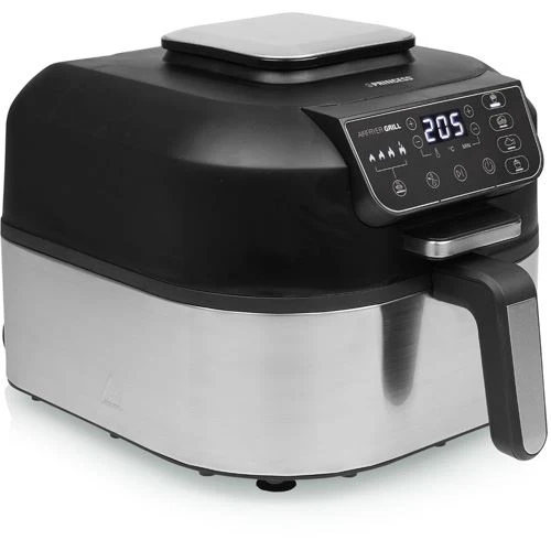 Fritadeira Sem Óleo AirFryer + Grelhador Princess 182092.01 5.6 L - Preto | Inox
