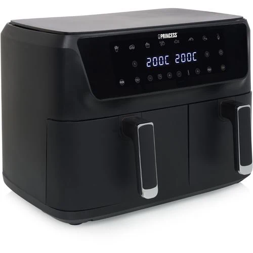 Fritadeira Sem Óleo AirFryer Princess 182470.01 6.5 + 4.5 L - Preto mate