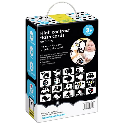 High Contrast Flash Cards On a Ring - Banana Panda - Image 7