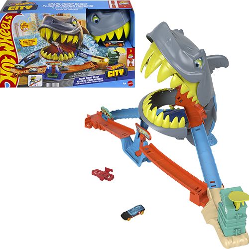 Hot Wheels City - Playset Praia do Tubarão com Loop Aquático e Lançador - Mattel - Image 3
