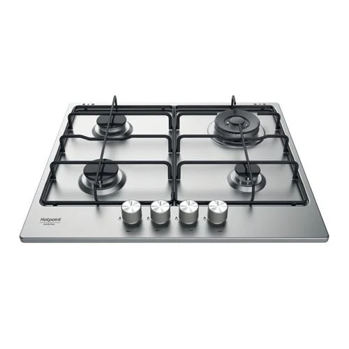 Placa a Gás Hotpoint PPH 60P D/IX | Gás Natural | 58 cm | 4 Zonas | Aço inoxidável