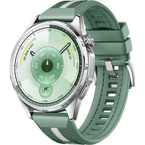 Huawei Watch GT6 - 46mm - Prateado | Bracelete Tecido Composto Verde