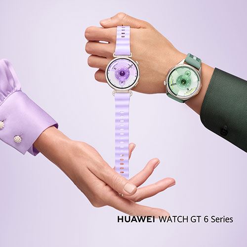 Huawei Watch GT6 - 46mm - Prateado | Bracelete Tecido Composto Verde - Image 9