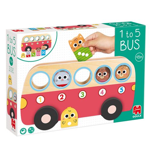 Jogo Autocarro com Blocos para Encaixar em Madeira - Jumbo Goula | Diset