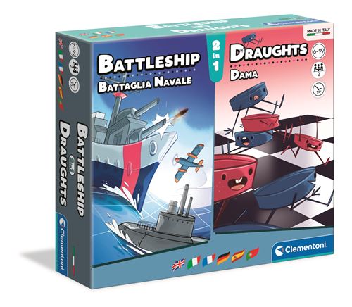 Jogo de Tabuleiro Batalha Naval + Damas