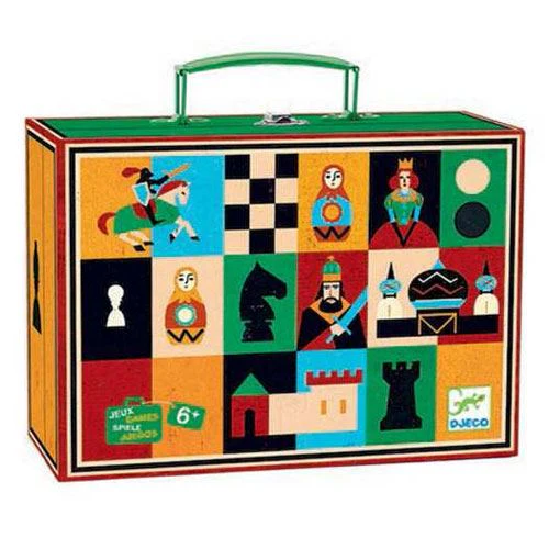 Jogo de Tabuleiro Xadrez-Damas - Djeco