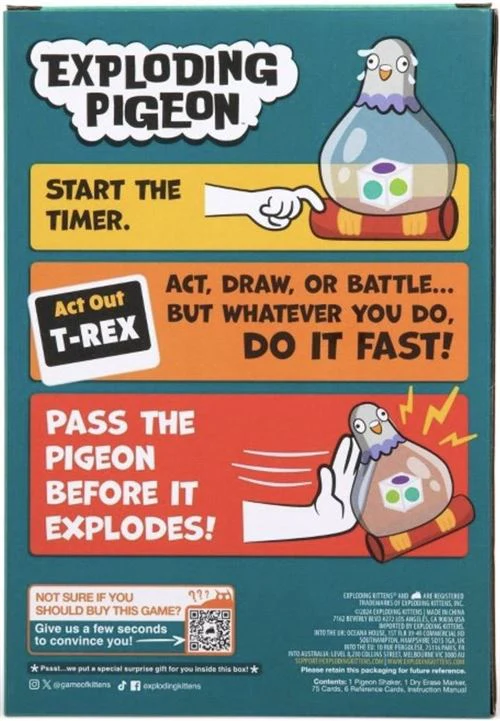 Jogo Exploding Pigeon - Exploding Kittens | Divercentro - Image 3