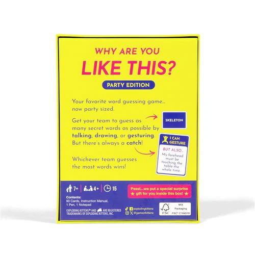Jogo Grab & Game: Why Are You Like This? - Party Edition - Exploding Kittens | Divercentro - Image 2