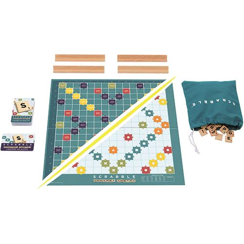 Jogo Scrabble com Peças de Madeira - 2 em 1 - Mattel Games - Image 2