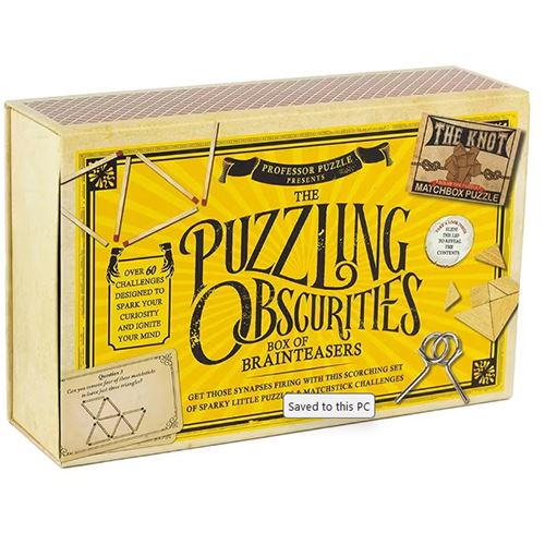Jogo The Puzzling Obscurities - Box Of Brainteasers - Professor Puzzle