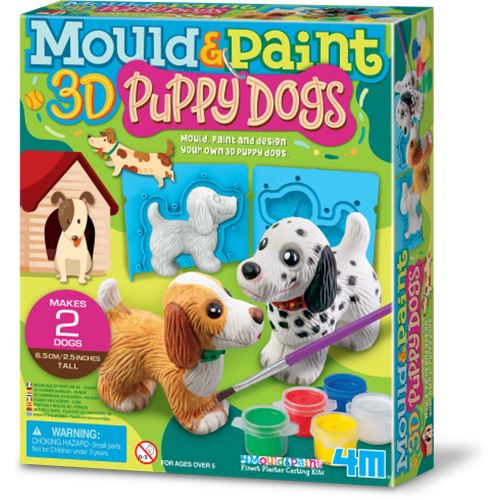 Kit 3D Molda e Pinta - Puppy Dogs - 4M | Sig Toys