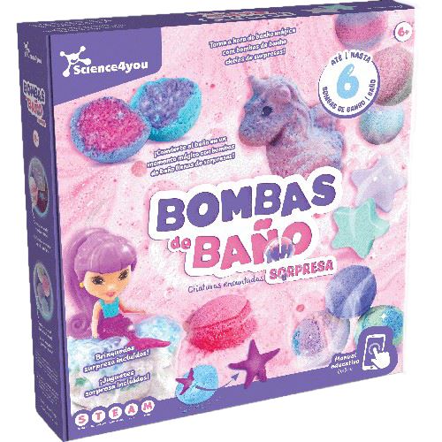 Kit de Bombas de Banho 3D - STEAM - Science4you