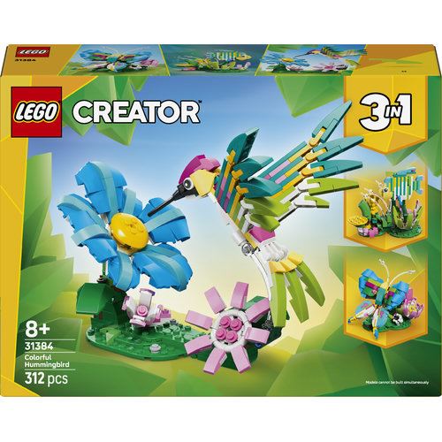 LEGO® Creator 31384 - Animais Selvagens: Beija-flor Colorido