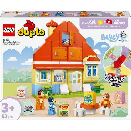 LEGO® DUPLO® Bluey 10459 - Casa da Família da Bluey com Jogo de Memória