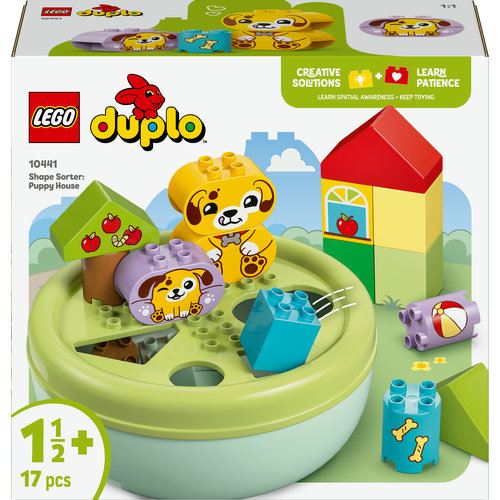 LEGO® DUPLO® My First 10441 - Organizador de Formas: Casa de Cachorrinho