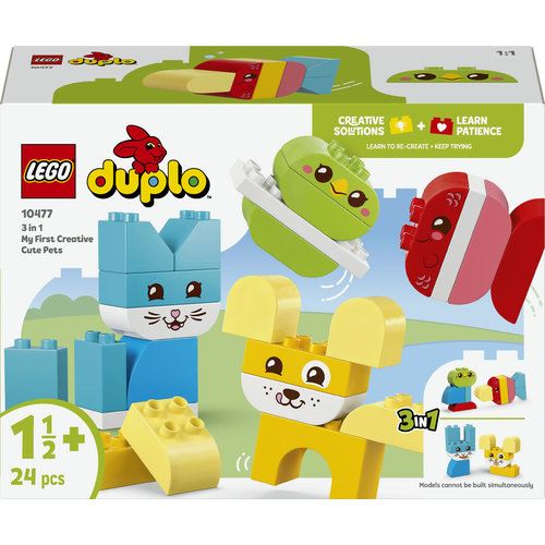 LEGO® DUPLO My First 10477 - Animais Criativos Adoráveis 3 em 1