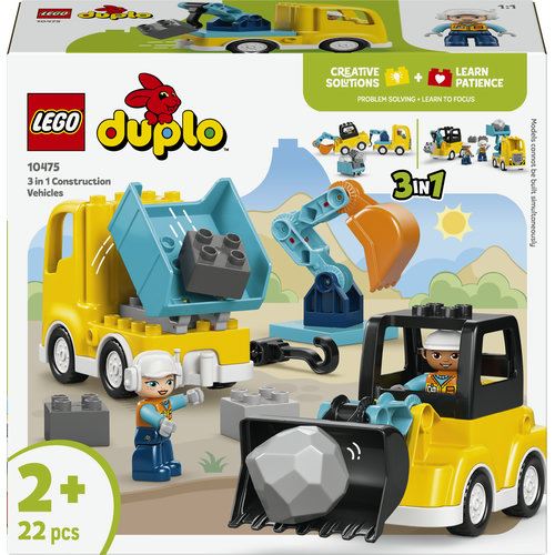 LEGO® DUPLO Town 10475 - Veículos de Construção 3 em 1