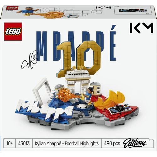 LEGO® Editions Football 43013 - Kylian Mbappé - Destaques do Futebol