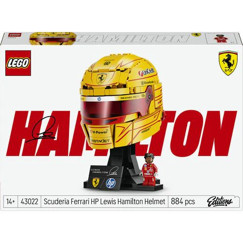 LEGO® Editions Fórmula 1 43022 - Capacete Scuderia Ferrari HP de Lewis Hamilton