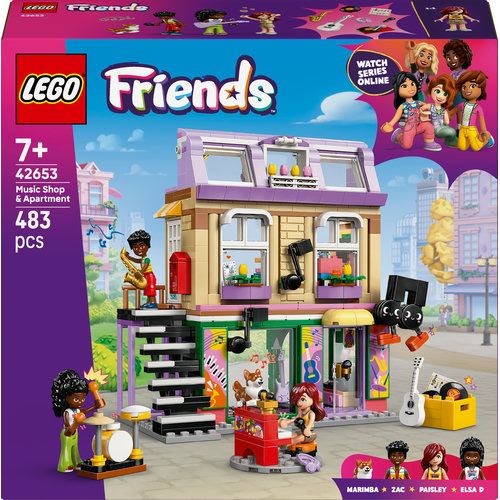 LEGO® Friends 42653 - Loja de Música e Apartamento