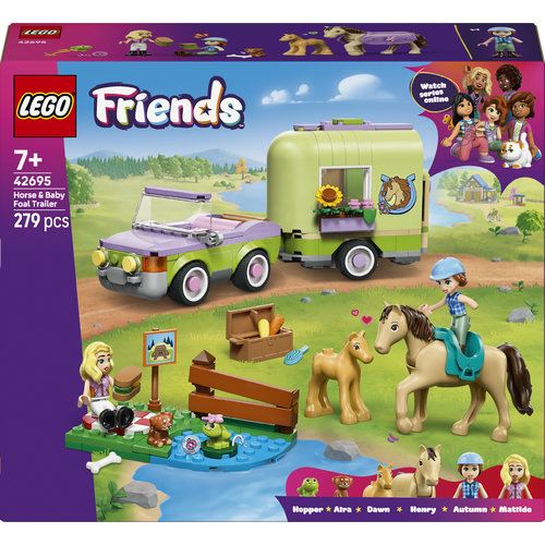 LEGO® Friends 42695 - Reboque Para Cavalo e Potro