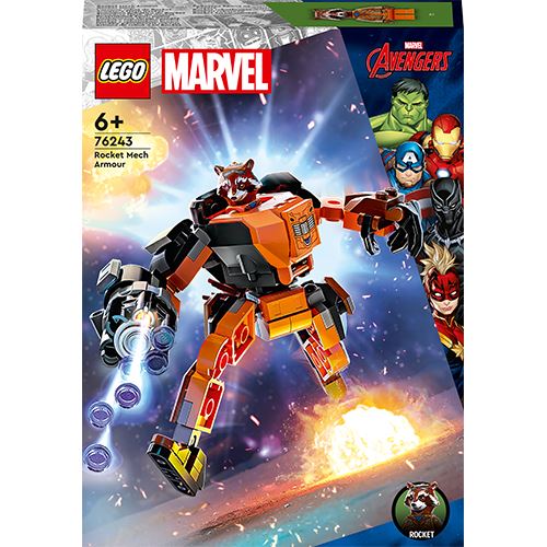LEGO Marvel Armadura Mech do Rocket 76243
