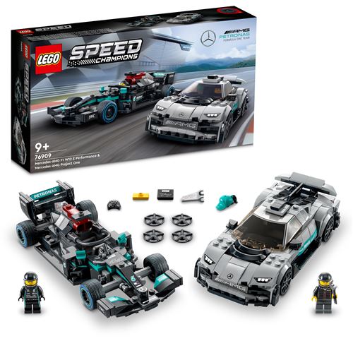 LEGO Speed Champions 76909 Mercedes-AMG Fórmula 1®  W12 E Performance e Mercedes-AMG Project One - Image 2