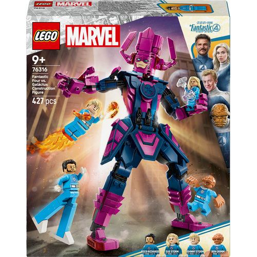 LEGO® Super Heroes Marvel 76316 - Quarteto Fantástico vs. Figura de Construção de Galactus