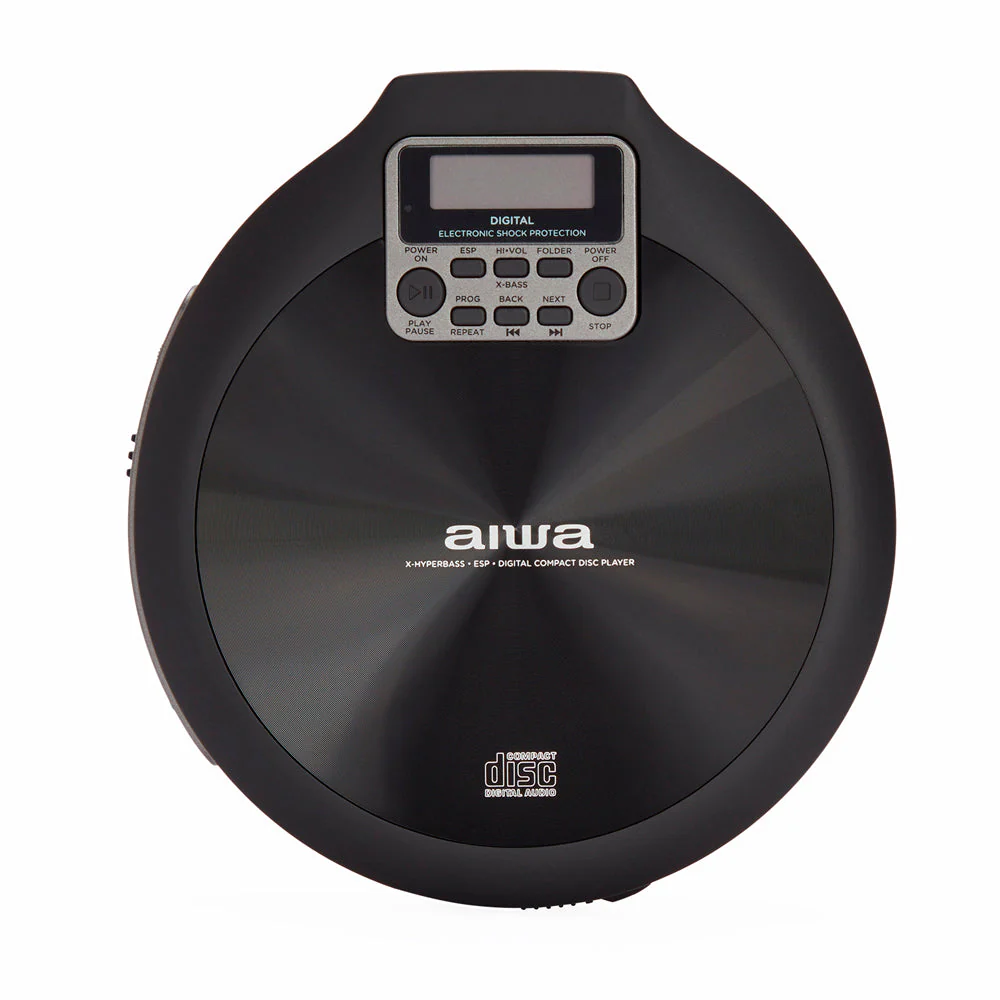 Leitor CD Portátil MP3 Aiwa PCD-810BK Preto