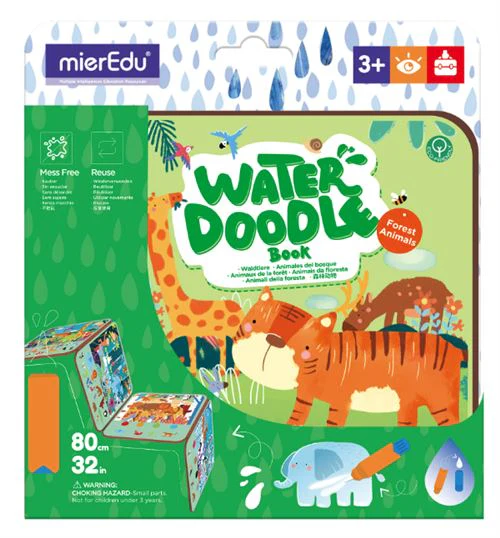 Livro de Pintura com Água: Animais da Floresta - MierEdu | Sig Toys