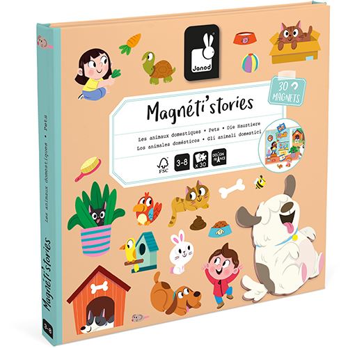 Livro Histórias Magnéticas: Animais de Estimação - Janod