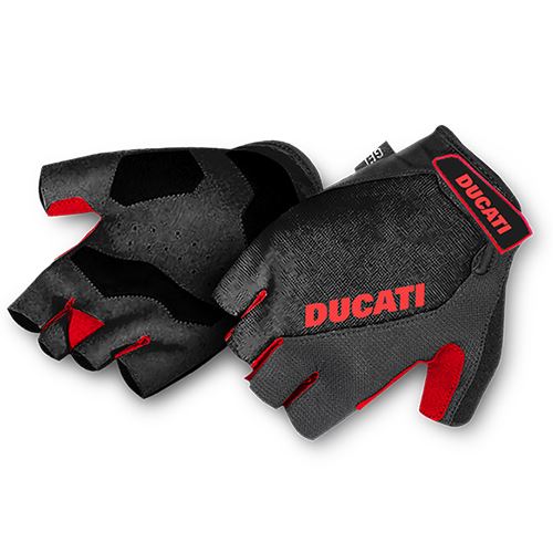 Luvas Ducati Com Gel Anti Vibração - Preto