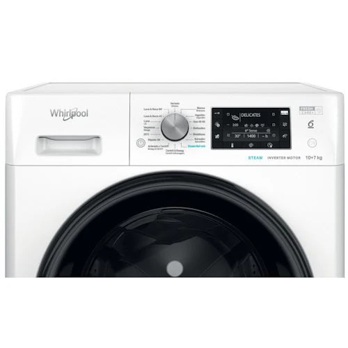 Máquina de Lavar e Secar Roupa Whirlpool FFWDD 1074489 BV SPT | 10/7 Kg | 1400 RPM | C | Branco - Image 4