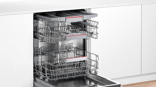 Máquina de Lavar Loiça Encastrável Bosch SMH4HCX48E | 14 talheres | 60 cm | D | Branco - Image 2
