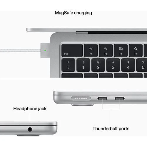 MacBook Air 13'' | 2022 | M2 | 16GB | 256GB SSD | GPU 8-Core | Prateado - Recondicionado - REtech - Grade A - Image 6