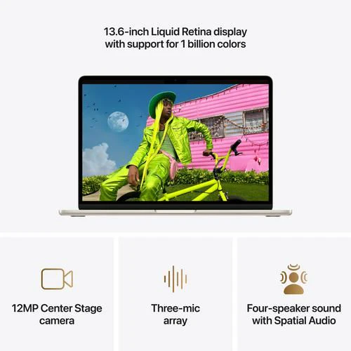 MacBook Air 13'' | 2026 | M5 10-core | 16GB | 1TB SSD | GPU 10-core - Luz das estrelas - Image 5