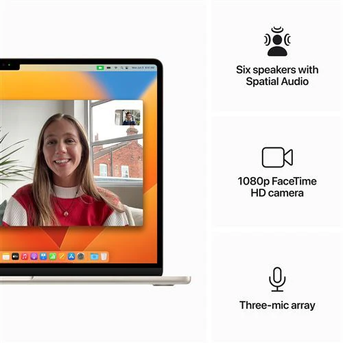 MacBook Air 15'' | 2023 | M2 | 8GB | 256GB SSD | GPU 10-Core | Luz das Estrelas - Recondicionado - REtech - Grade A - Image 6