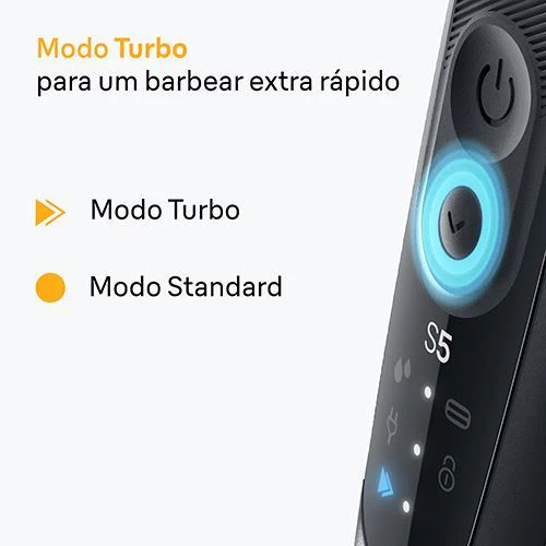 Máquina de Barbear Braun S5 52-N1200 S - Preto - Outlet - Grade A - Image 5