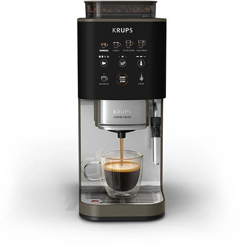 Máquina de Café Automática Krups SA403BE0 Coffee Crush Experience - Inox | Preto