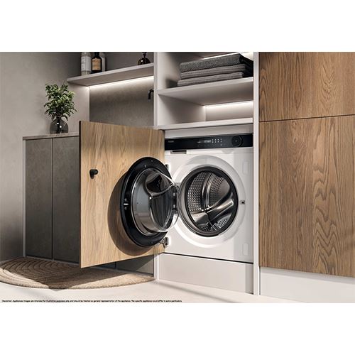 Máquina de Lavar Roupa Encastrável Haier HWB100-B14858U1 Série 8 | 10 Kg | 1400 RPM - Branco - Image 6