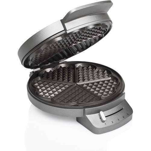 Máquina de Waffles Princess 132380 Deluxe - Cinzento