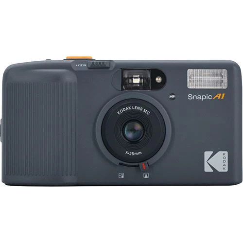 Máquina Fotográfica Analógica Kodak Snapic A1 35mm com Flash - Cinzento