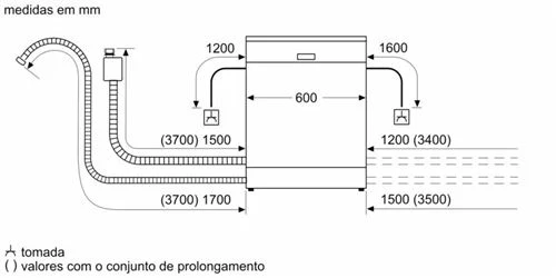 Máquina Lavar Loiça Siemens IQ300 SN23HI02KE Inox 13 Conjuntos D - Image 9