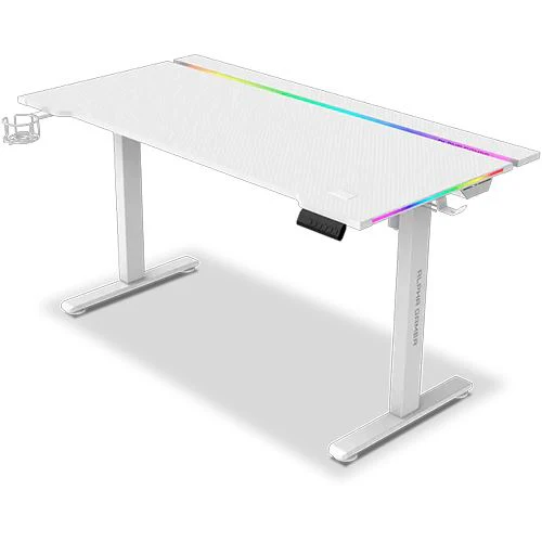 Mesa Gaming Alpha Gamer Zorya RGB - Branco